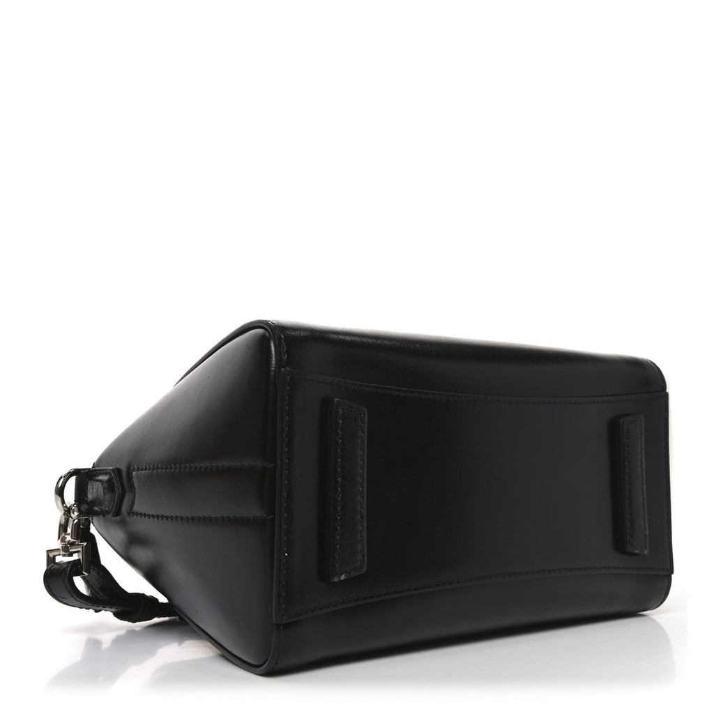 Shiny Lord Calfskin Mini Antigona Black