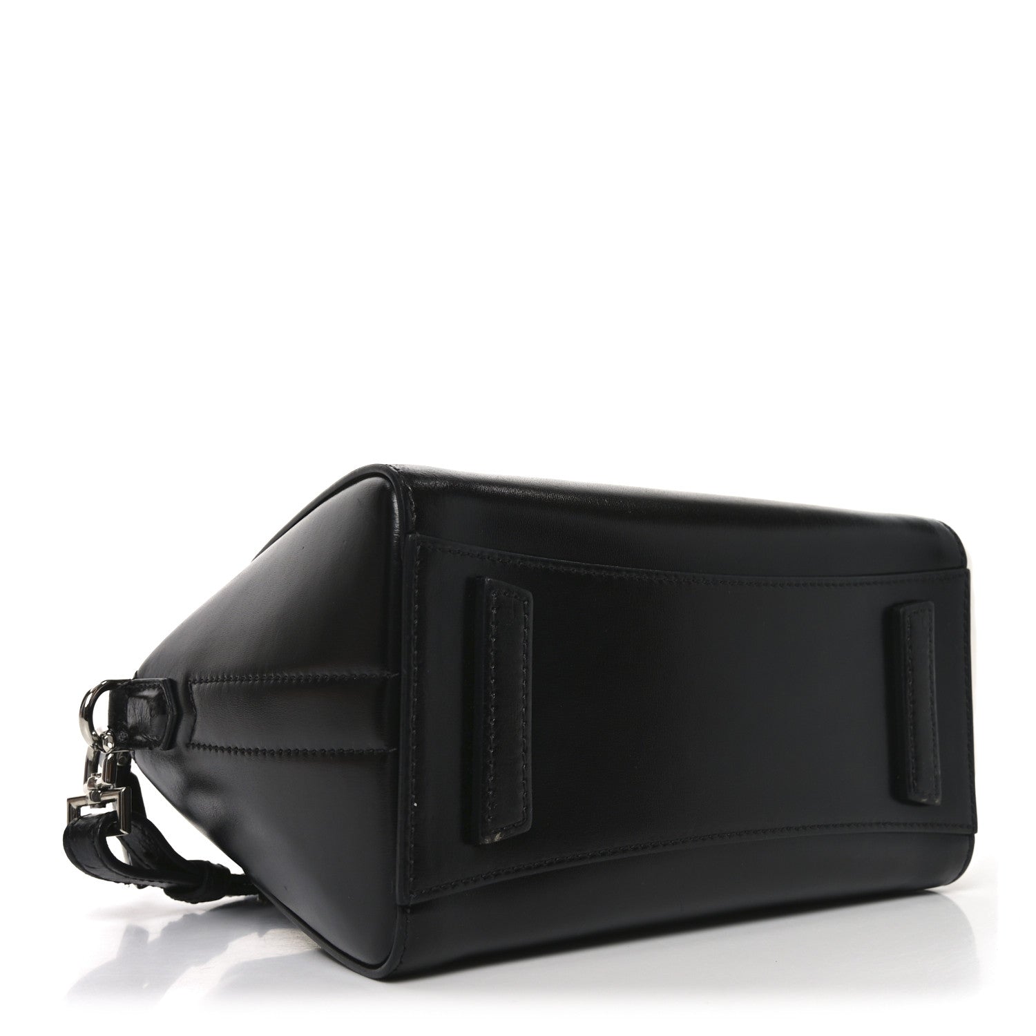 Shiny Lord Calfskin Mini Antigona Black