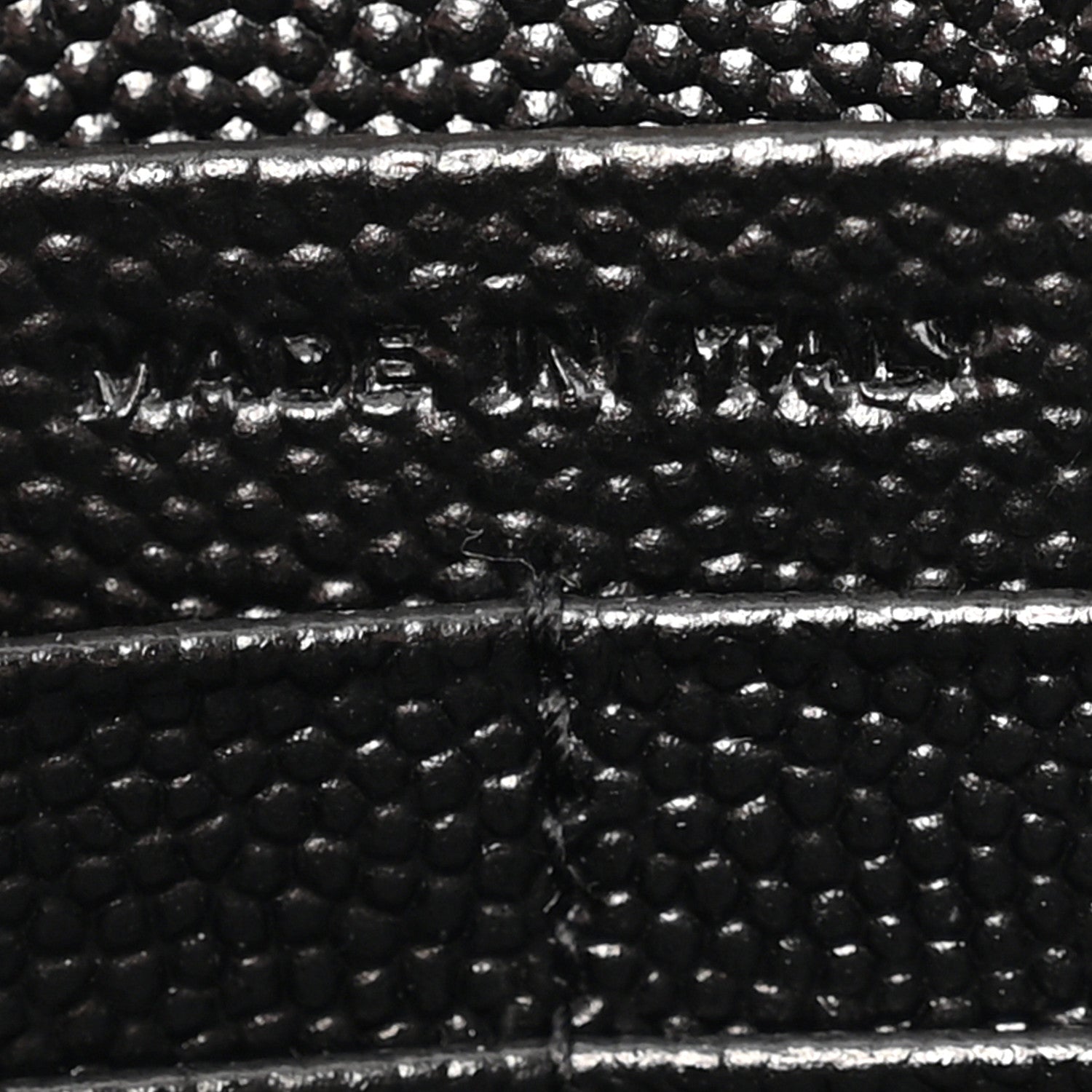 Grain De Poudre Matelasse Chevron Monogram Envelope Chain Wallet Black