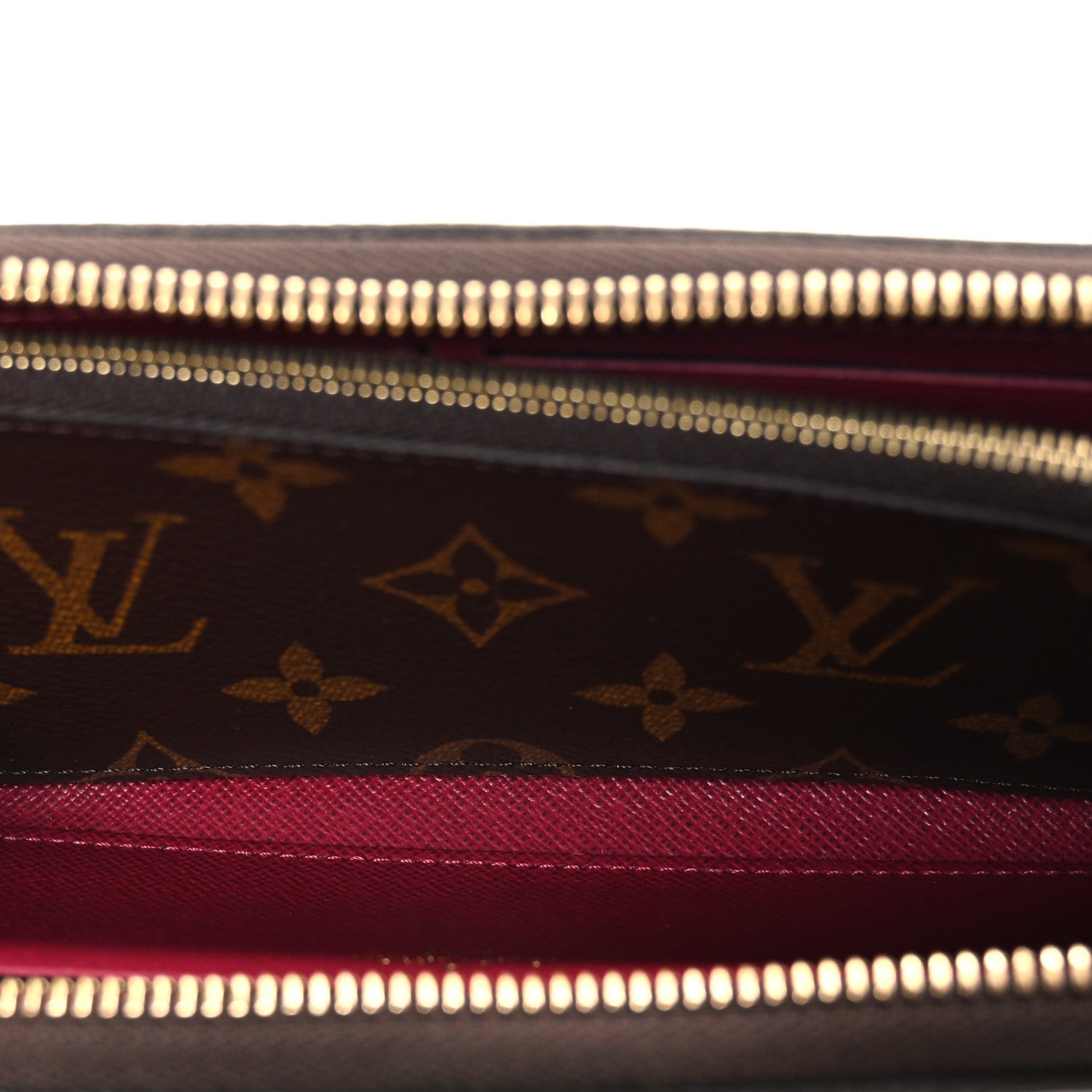 Monogram Clemence Wallet Fuchsia