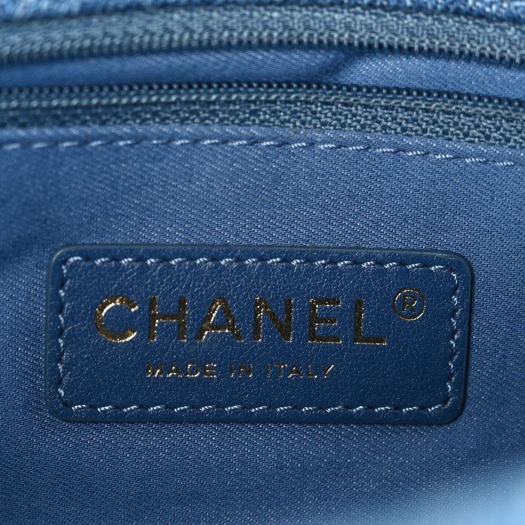 Denim Quilted Denim Large Mood Flap Blue Multicolor