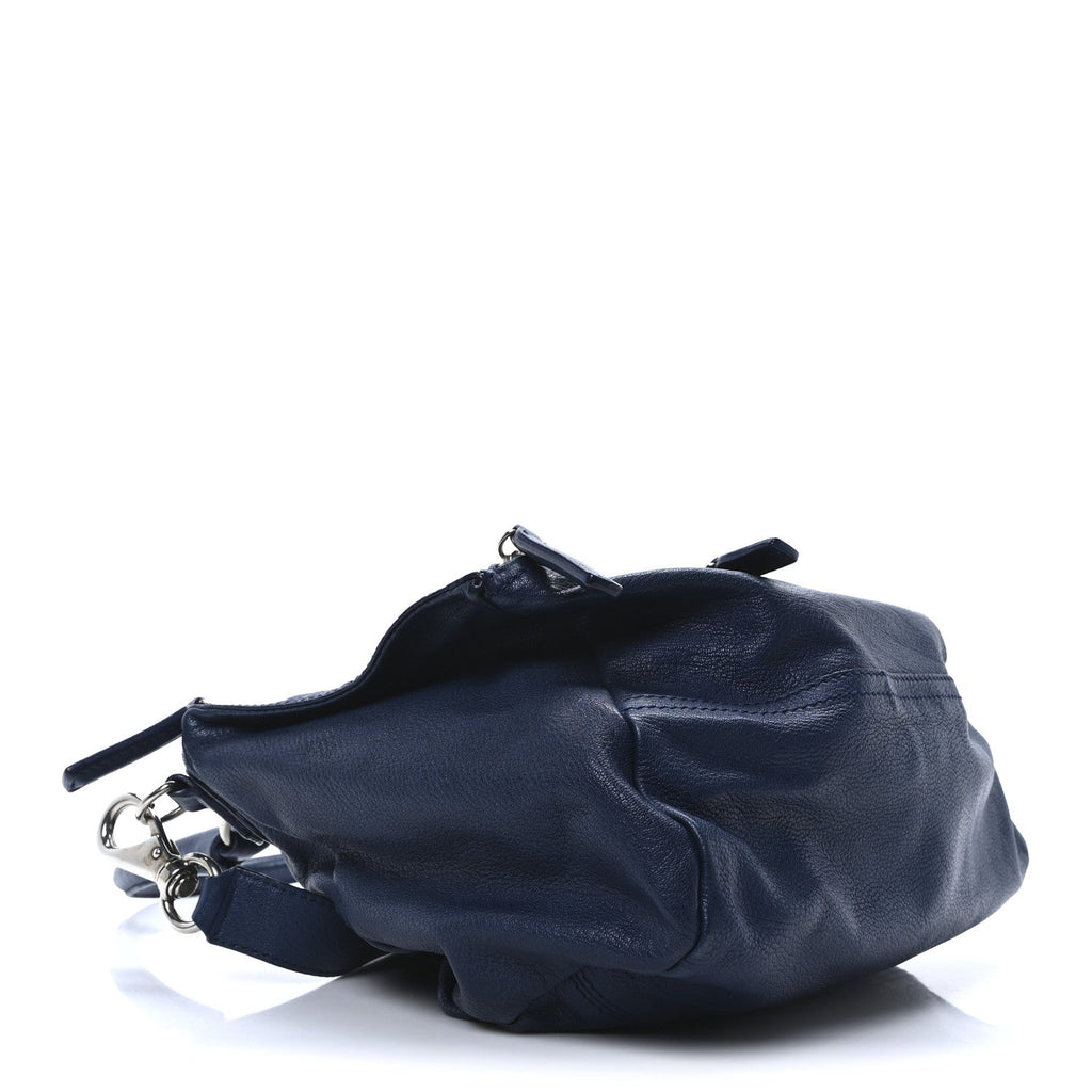 Sugar Goatskin Medium Pandora Deep Blue