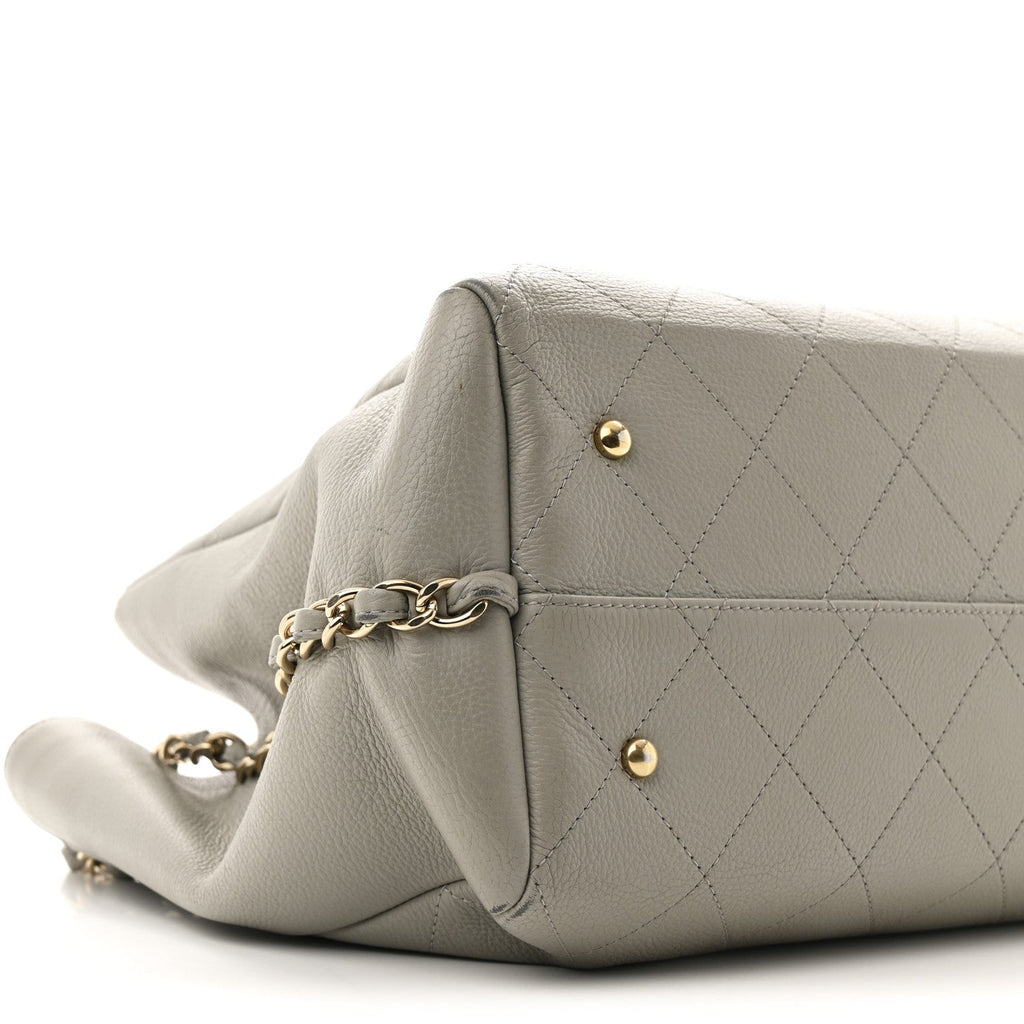 Bullskin Stitched Large Shopping Bag Grey