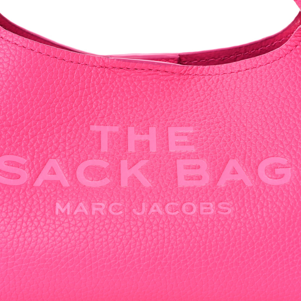 Grained Calfskin Mini The Sack Bag Hot Pink