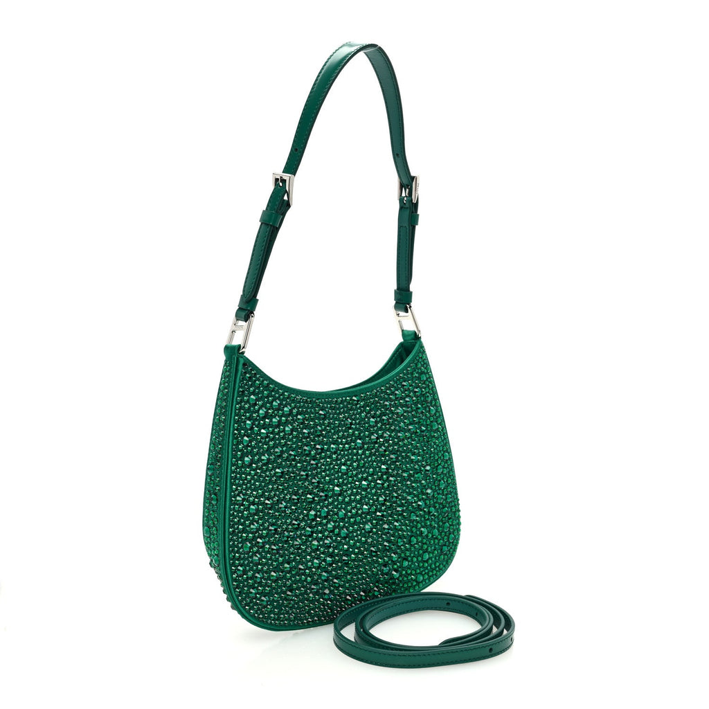 Satin Crystal Cleo Adjustable Strap Shoulder Bag Mango