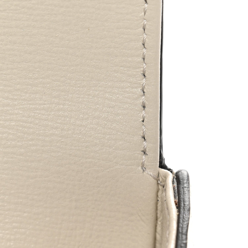 Azalea Calfskin Web Mini Horsebit 1955 Shoulder Bag Mystic White