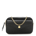 Calfskin GG Super Mini Debossed Chain Wallet Black