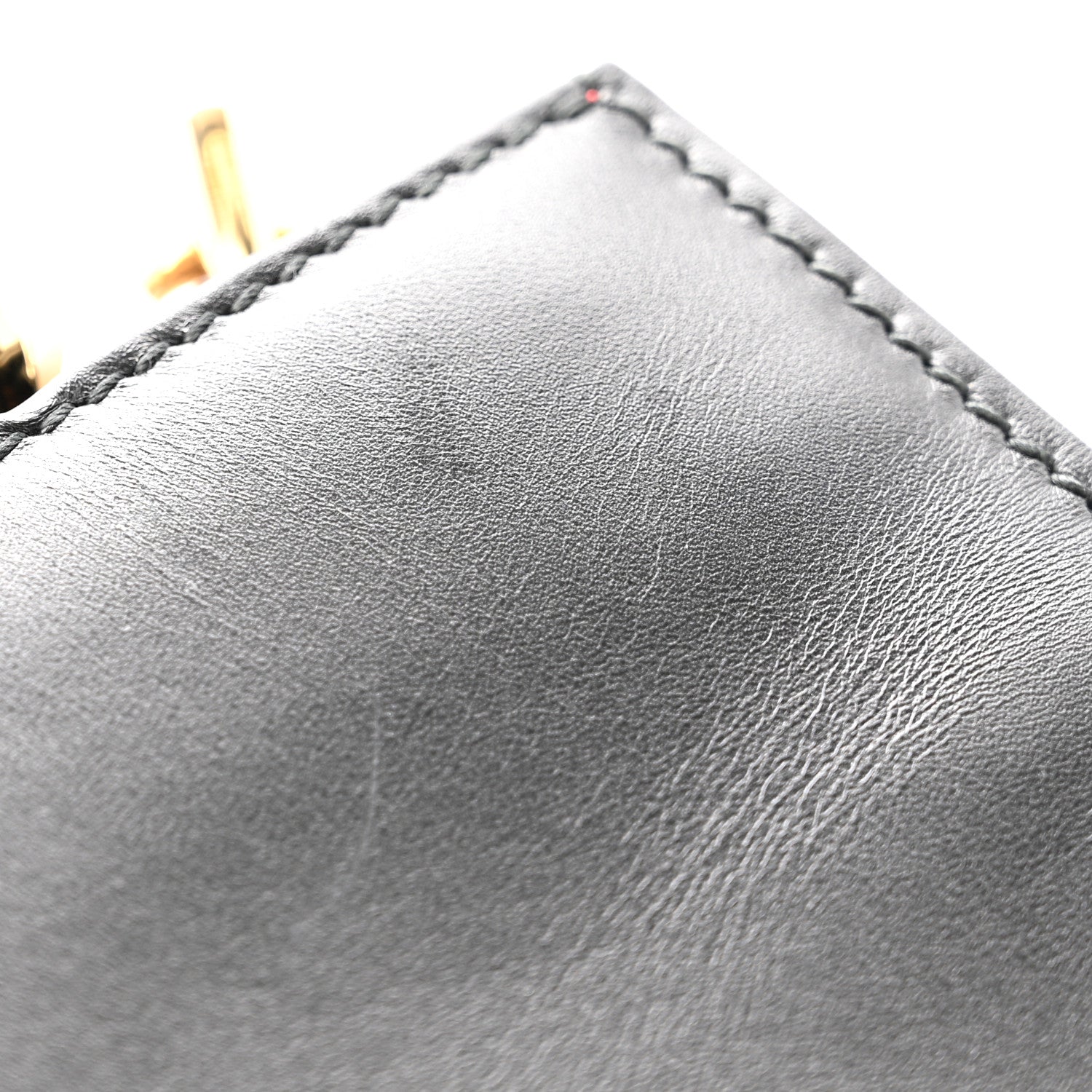 Nappa Bamboo Web Mini Nymphaea Top Handle Bag Black