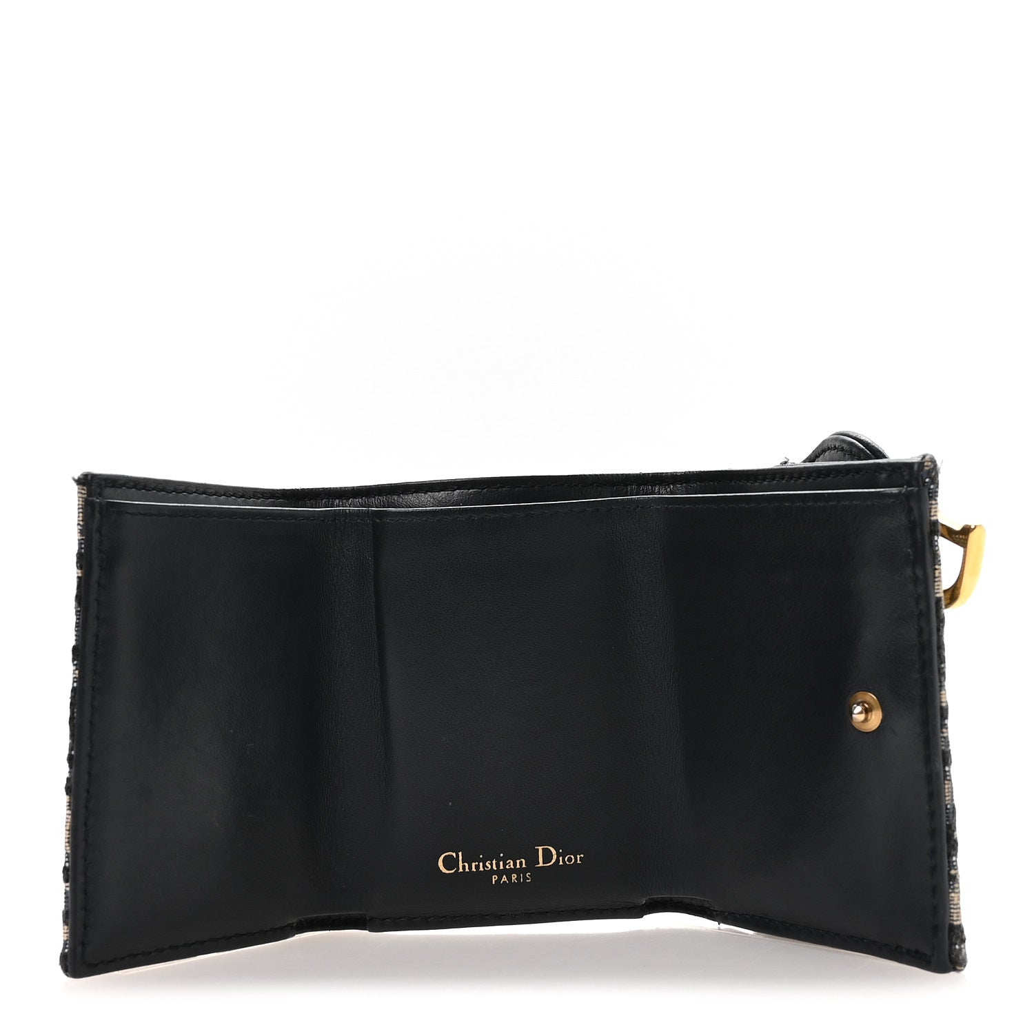 Oblique Saddle Lotus Wallet Blue