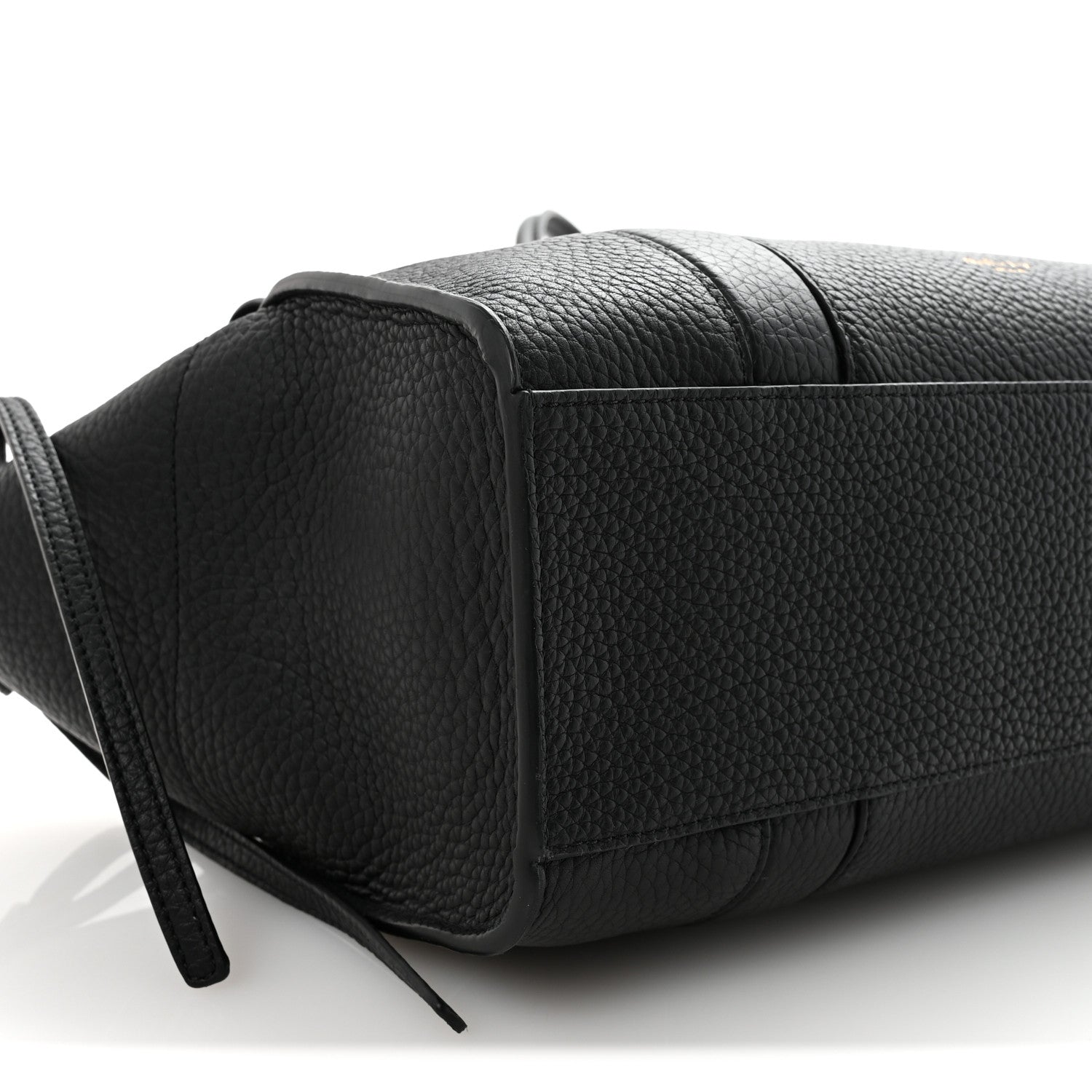 Heavy Grain Small Soft Bayswater Satchel Black