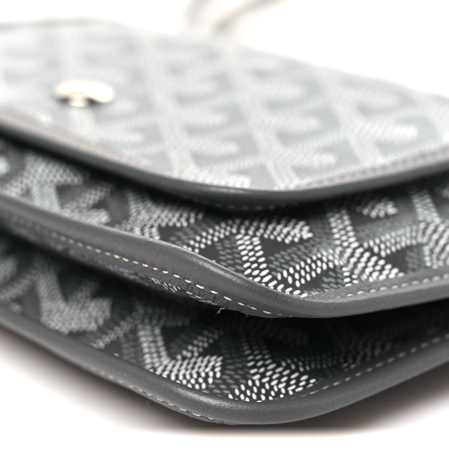 Goyardine Plumet Wallet Clutch Grey