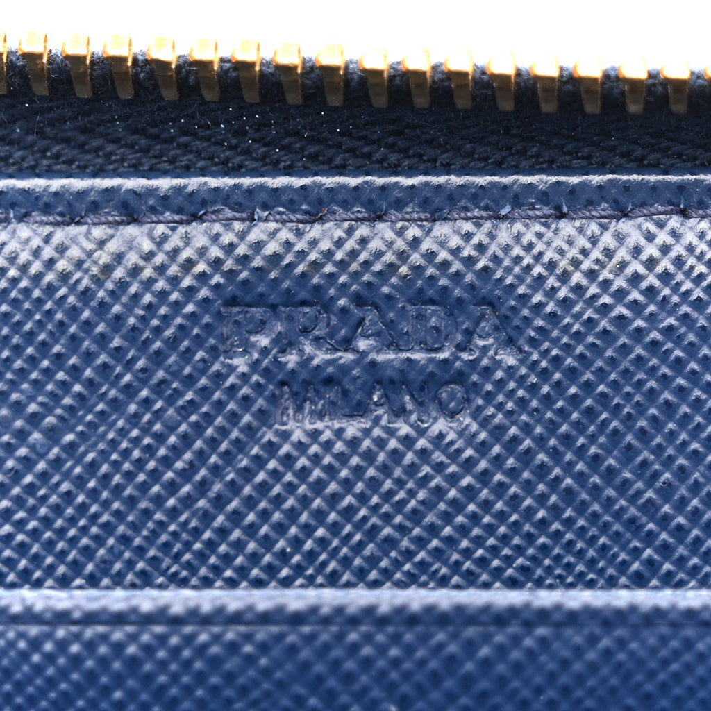 Saffiano Metal Zip Around Wallet Baltico