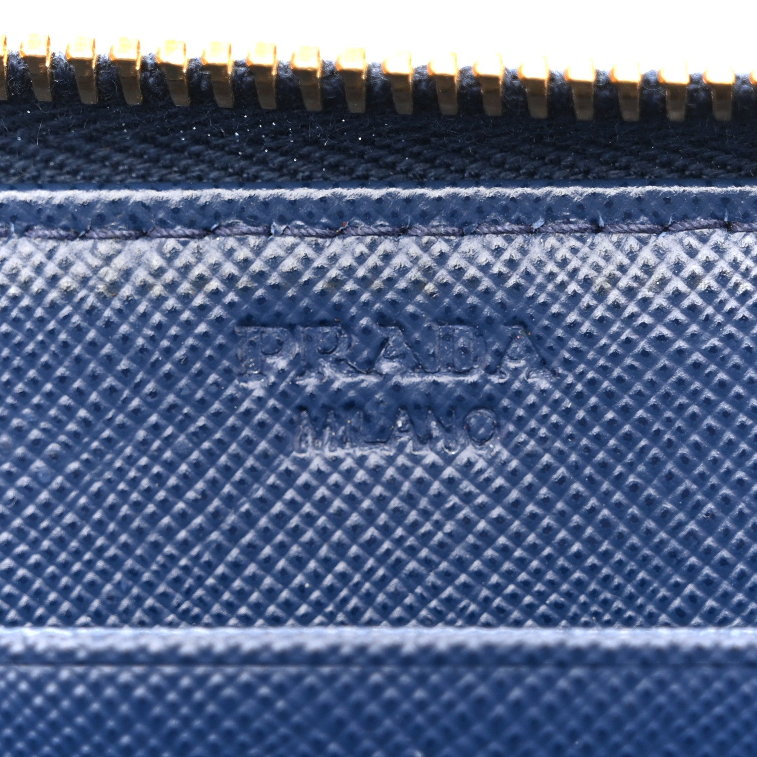 Saffiano Metal Zip Around Wallet Baltico