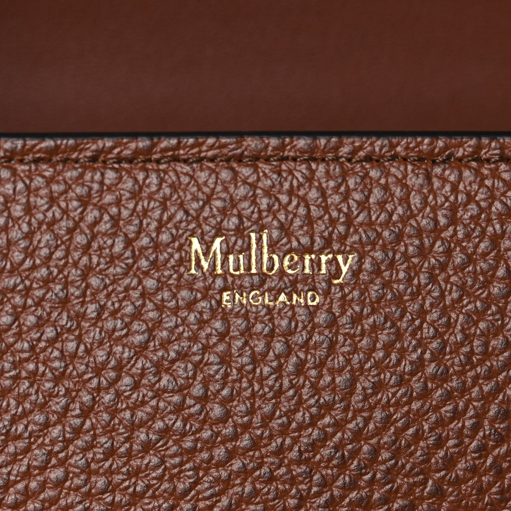 Natural Grained Calfskin Small Darley Satchel Oak