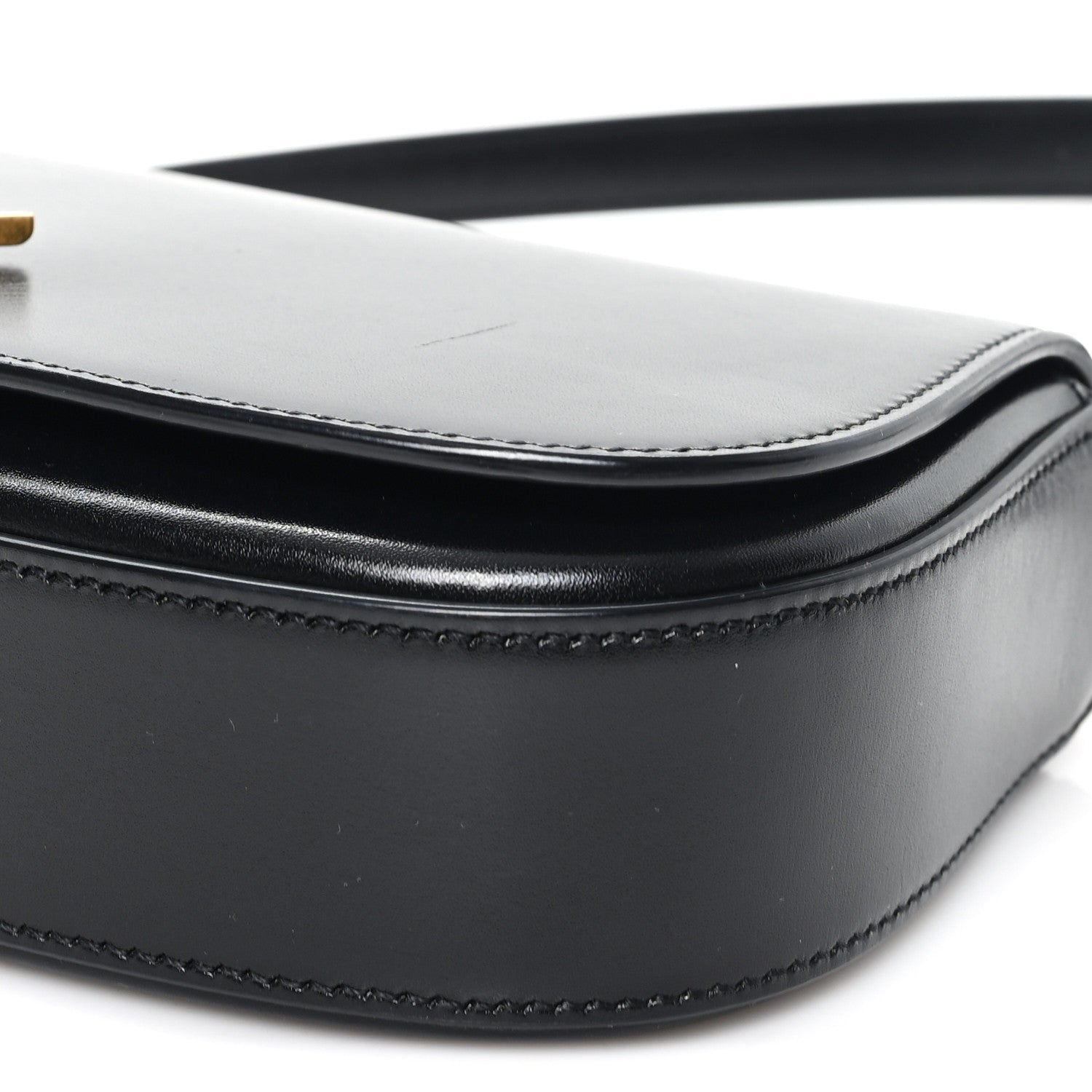 Box Calfskin Mini Voltaire Shoulder Bag Black