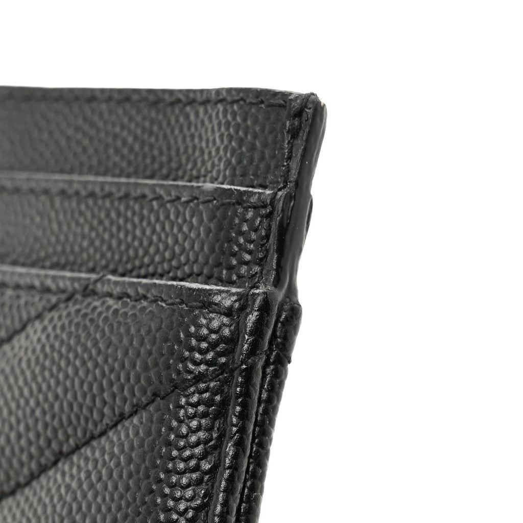 Grain De Poudre Matelasse Chevron Monochrome Monogram Credit  Case Black