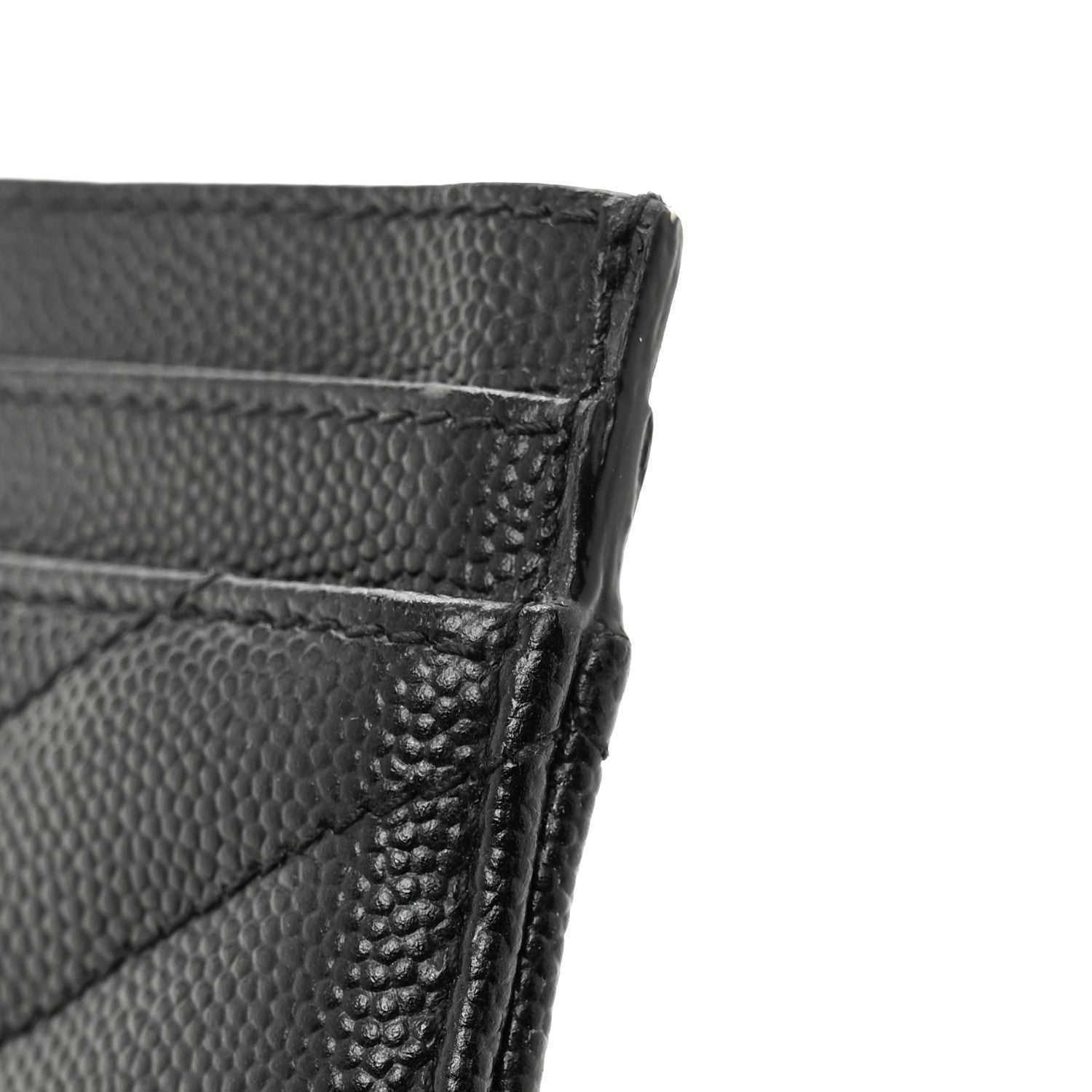 Grain De Poudre Matelasse Chevron Monochrome Monogram Credit  Case Black