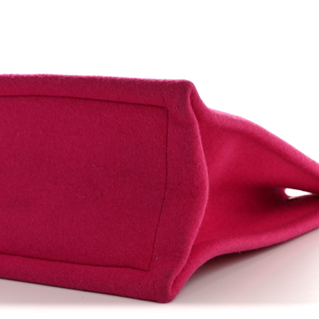 Wool Rive Gauche Tote Fuchsia