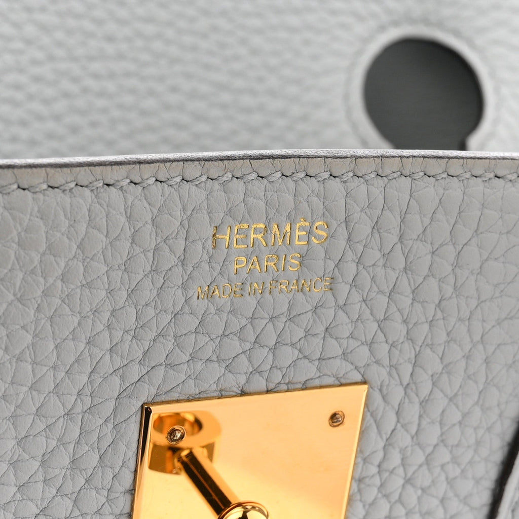 Togo Birkin 30 Bleu Pale