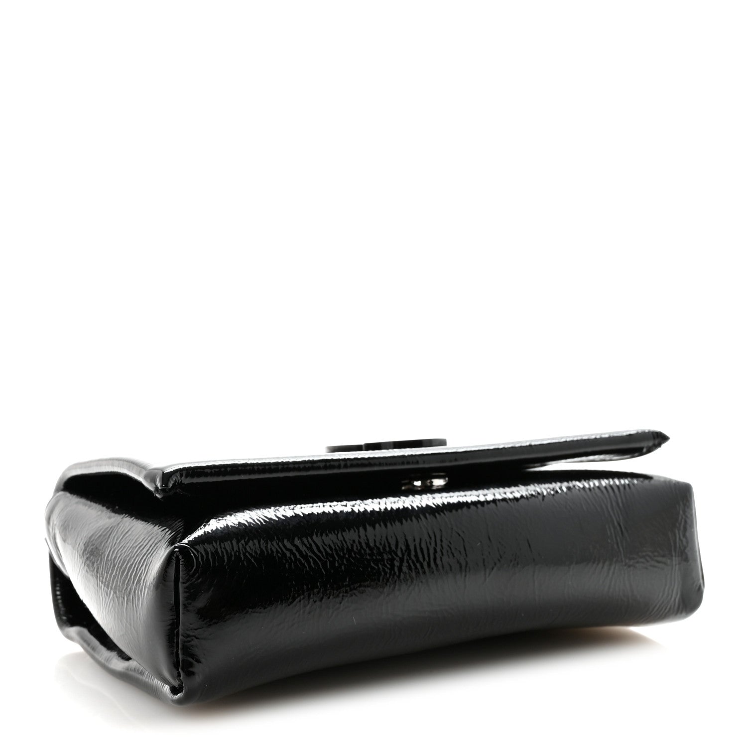 Naplak Patent Calfskin Monochrome Loubi54 Shoulder Bag Zaffiro