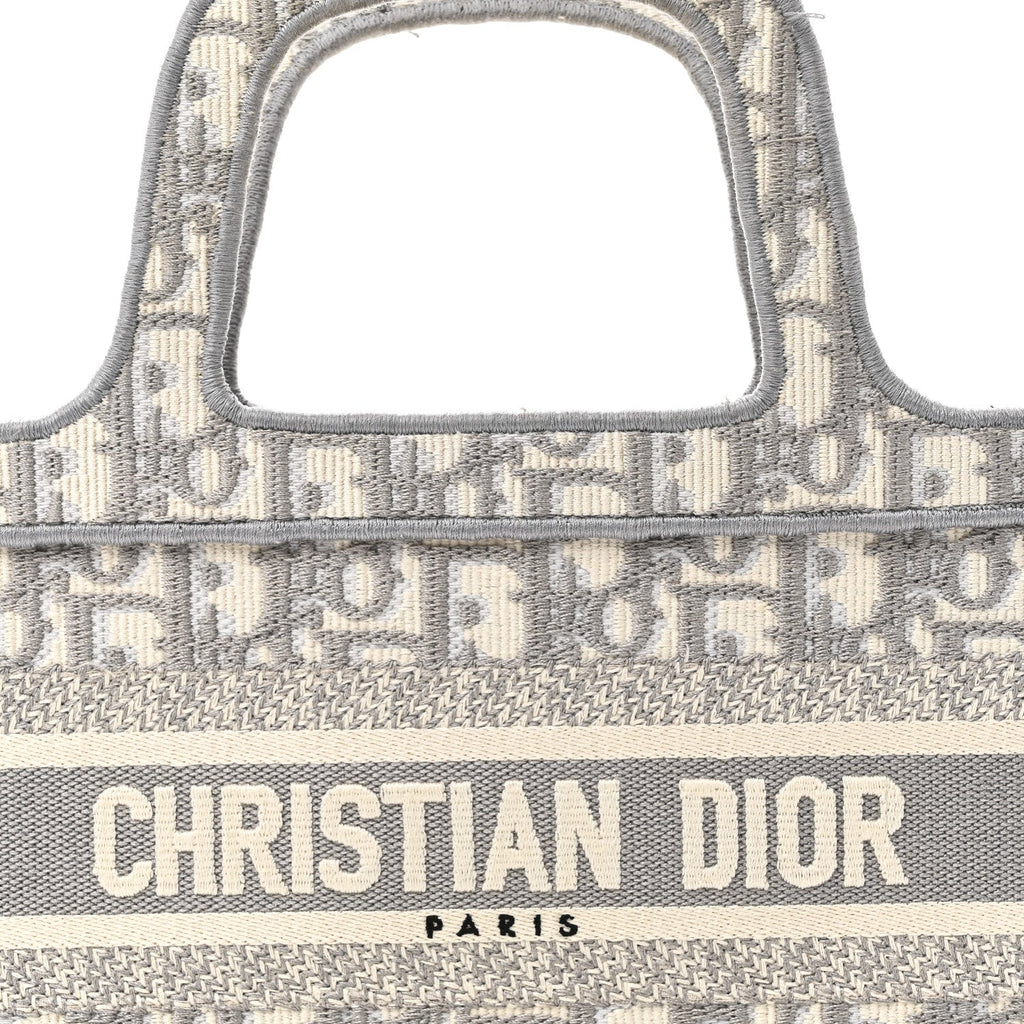 Oblique Mini Book Tote Grey Multicolor