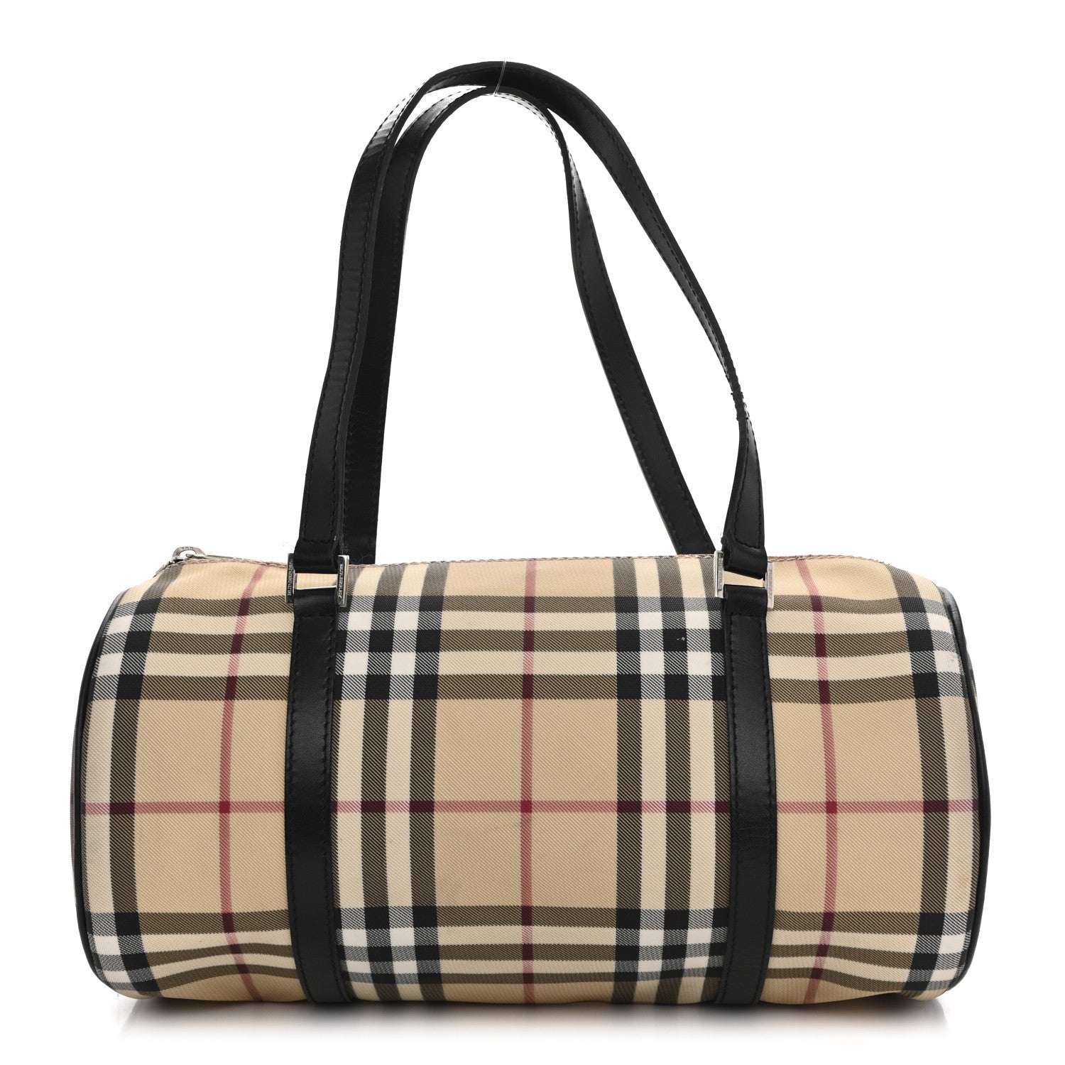 Nova Check Barrel Bag Black