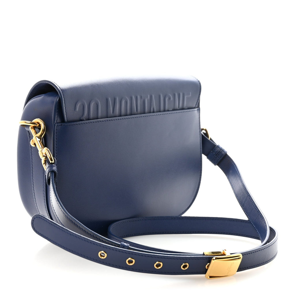 Box Calfskin Medium Bobby Flap Blue