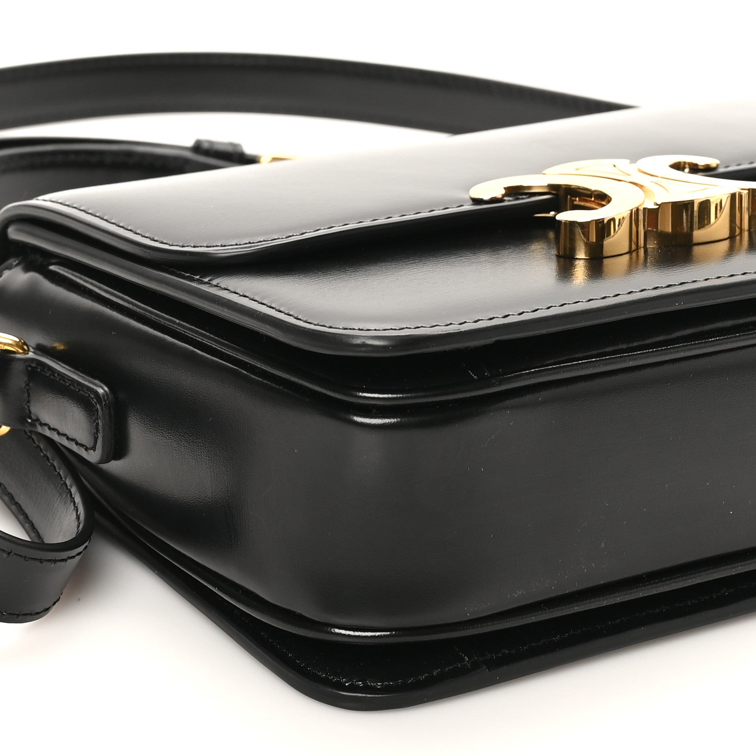 Shiny Calfskin Teen Triomphe Black