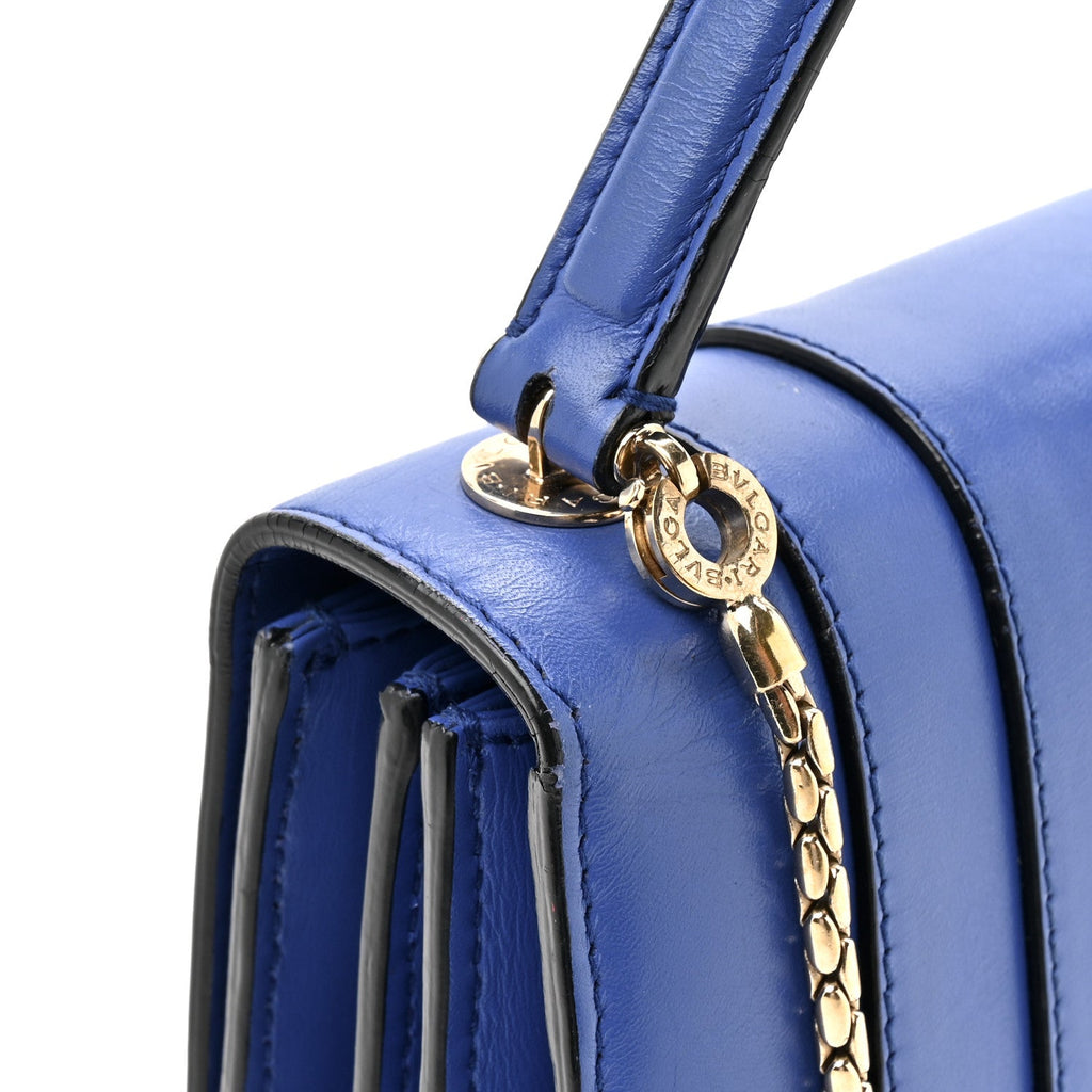 Calfskin Serpenti Forever Top Handle Blue