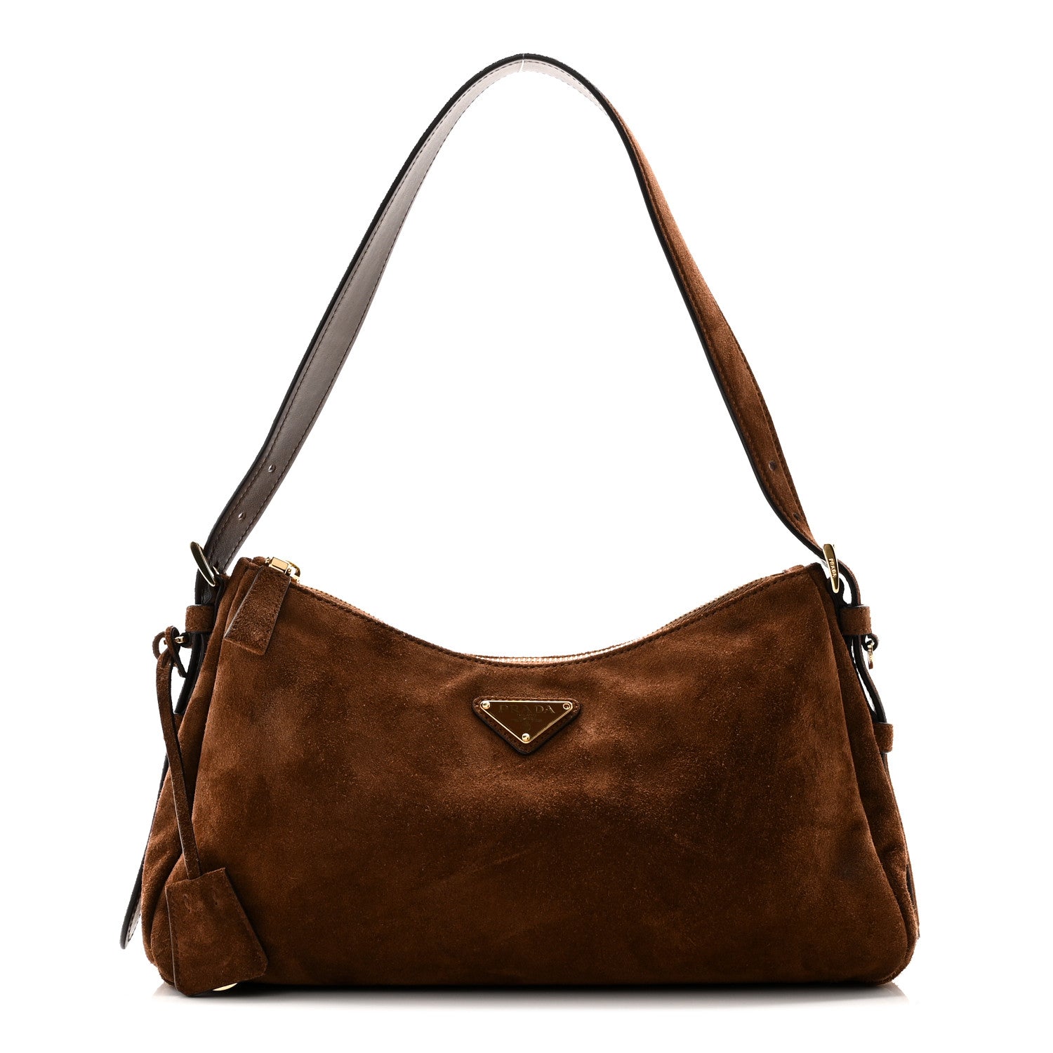 Scamosciato Suede Medium Aimee Shoulder Bag Cacao