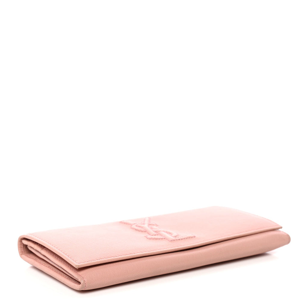 Chevre Belle De Jour Continental Wallet Pink