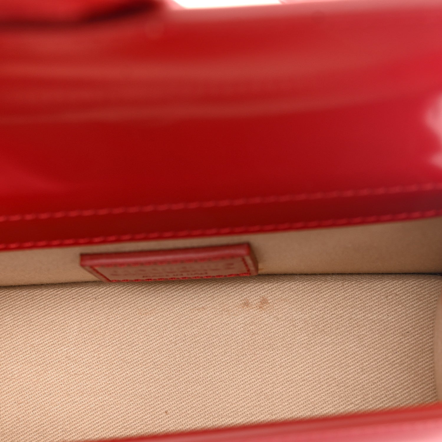 Glazed Calfskin Le Bambino Red