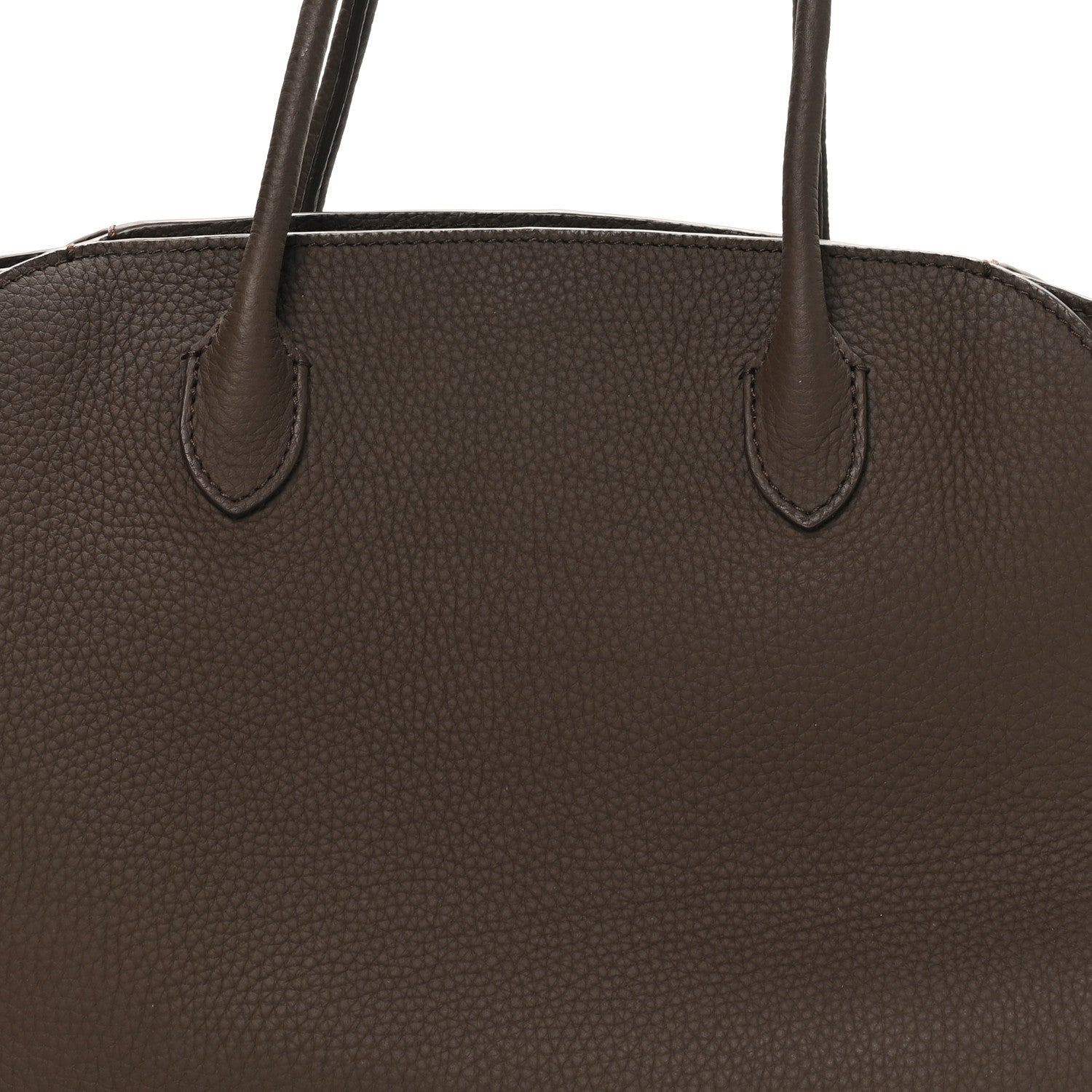 Matte Grained Calfskin Marlo 12 Tote Bag Dark Olive