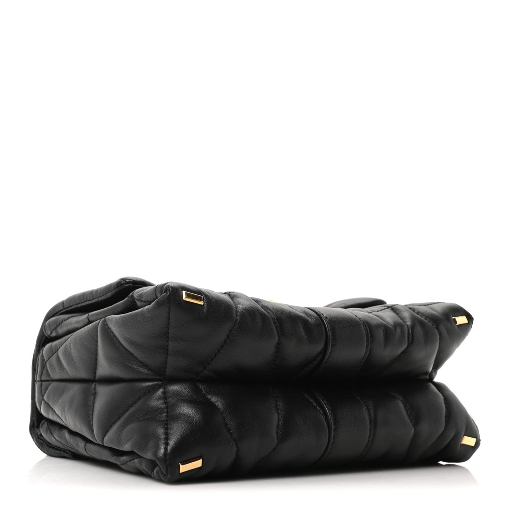 Nappa Quilted Kleio Shoulder Bag Black