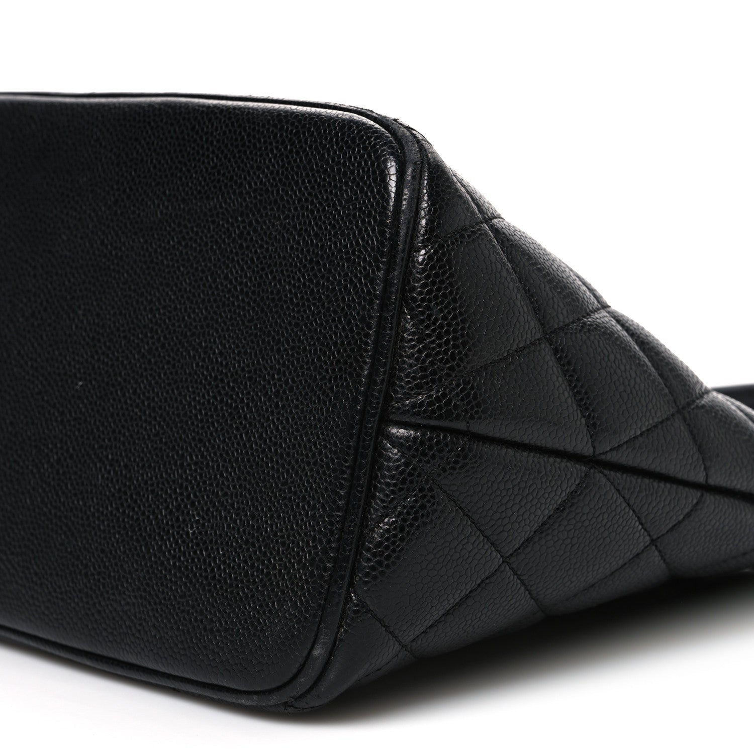 Caviar Quilted Medallion Tote Black