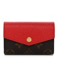 Monogram Sarah Multicartes Coquelicot
