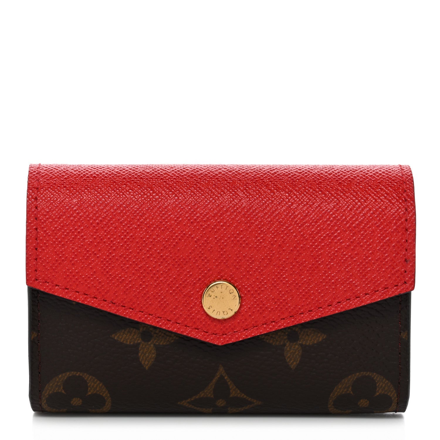 Monogram Sarah Multicartes Coquelicot