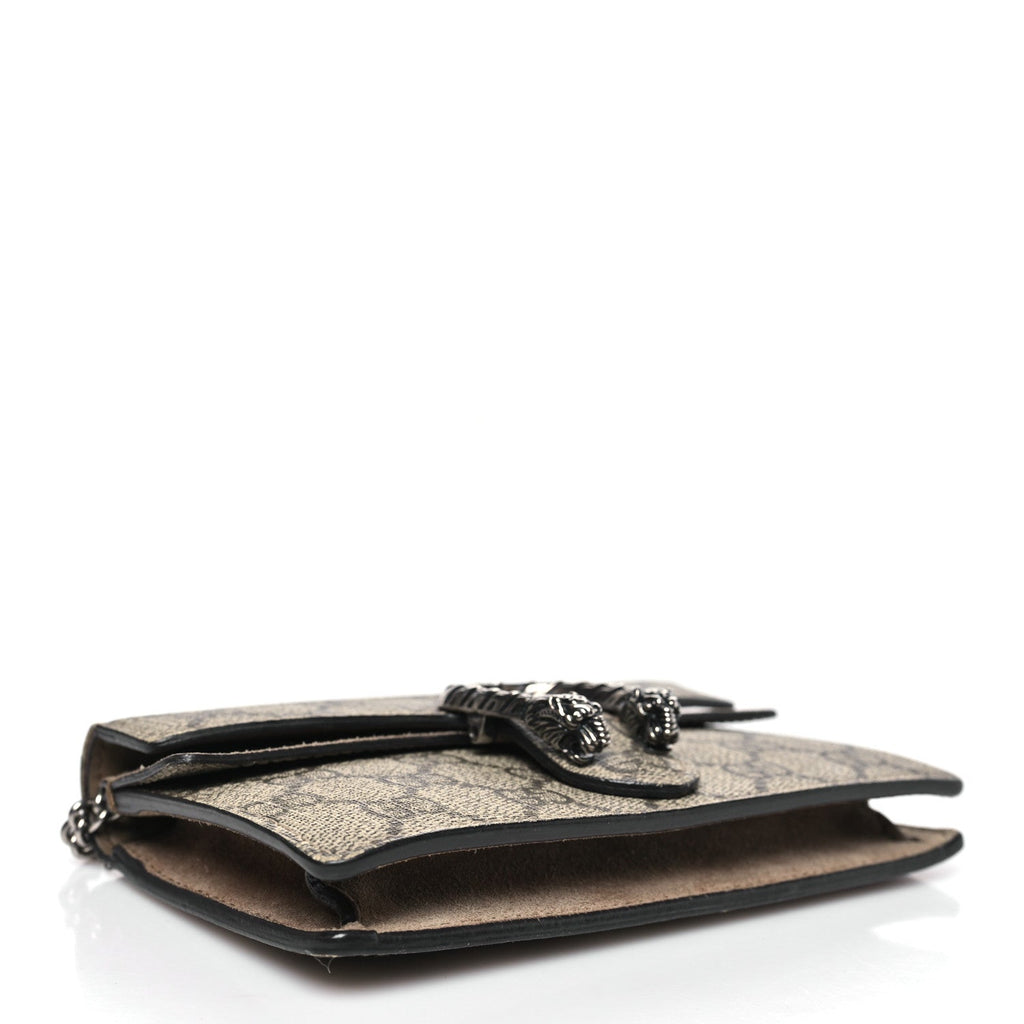 GG Supreme Monogram Super Mini Dionysus Shoulder Bag Taupe