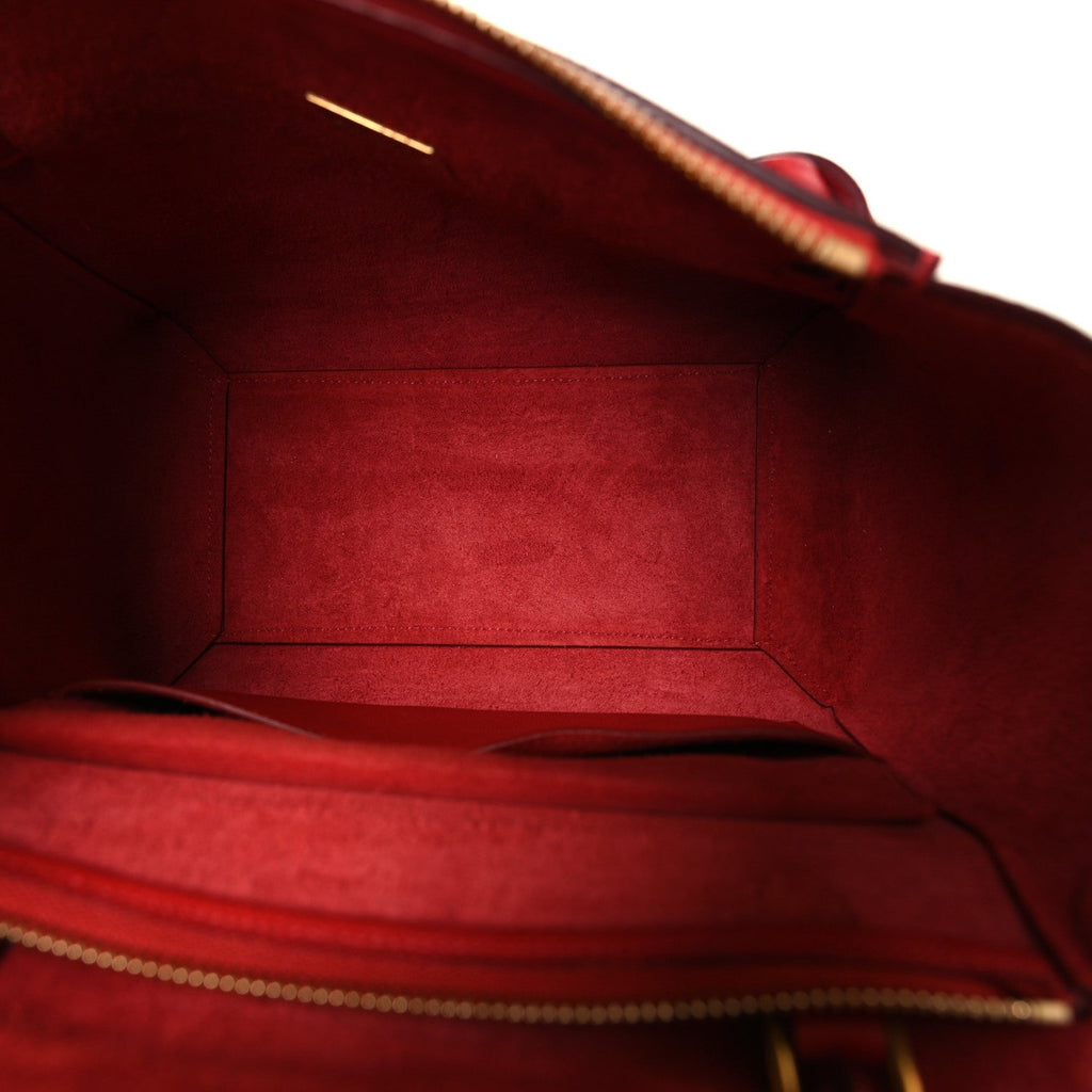 Baby Grained Calfskin Micro Belt Bag Coquelicot