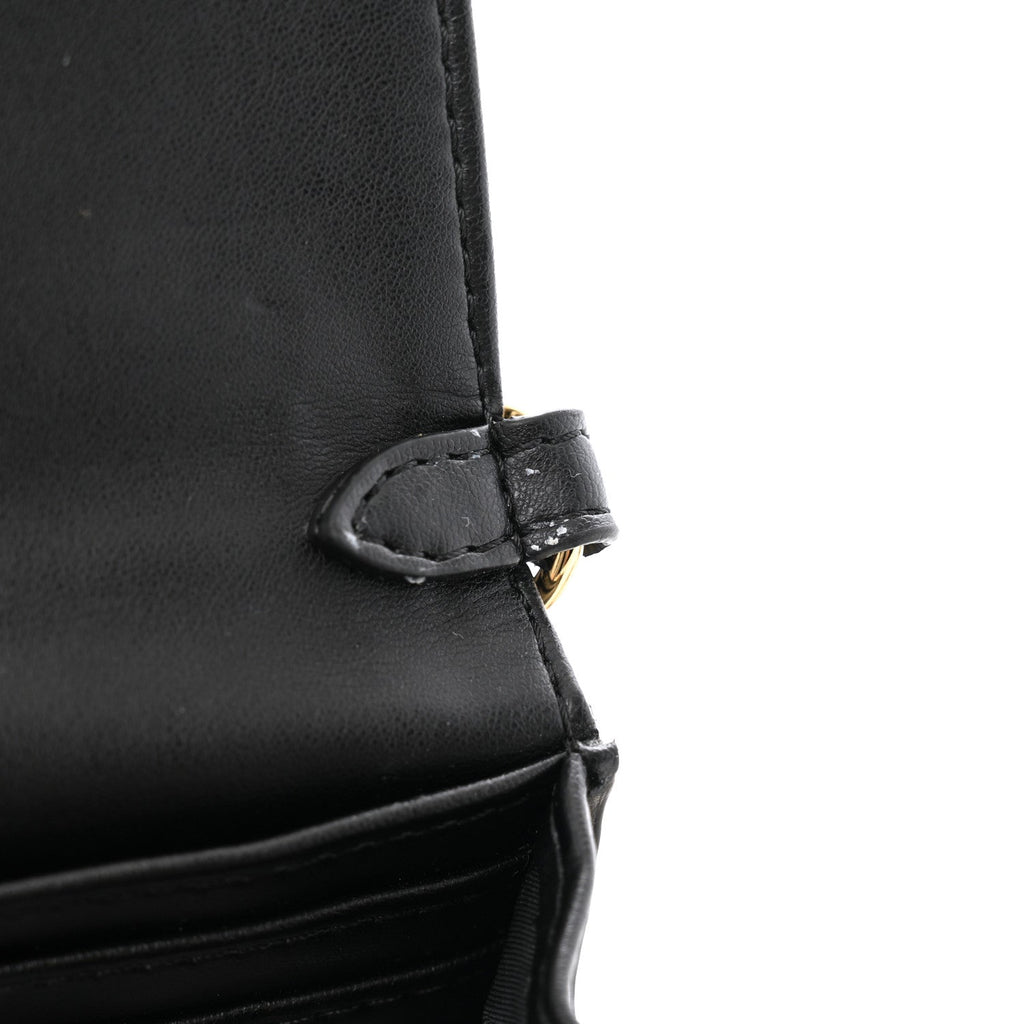 Eco Alter Nappa Perforated Logo Mini Crossbody Bag Black