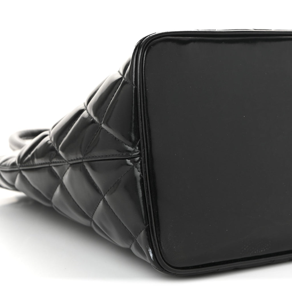 Patent Medallion Tote Black