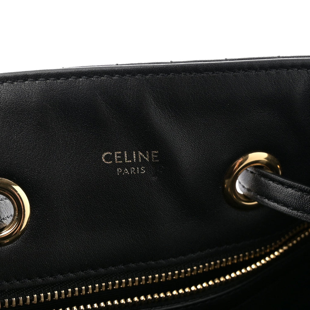 Calfskin Quilted Small C Backpack Black