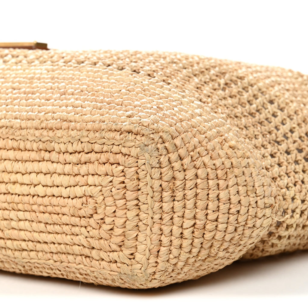 Raffia Icare Shopping Tote Natural
