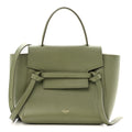 Grained Calfskin Nano Belt Bag Army Green