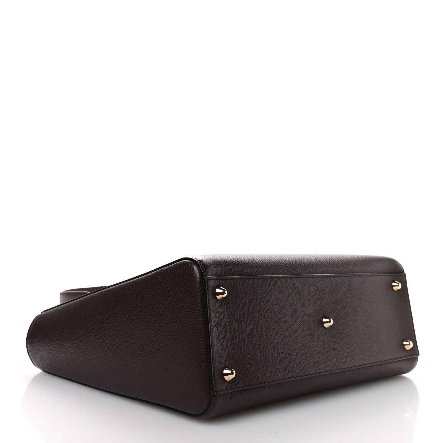 Grained Calfskin Large Lady Dior Burgundy