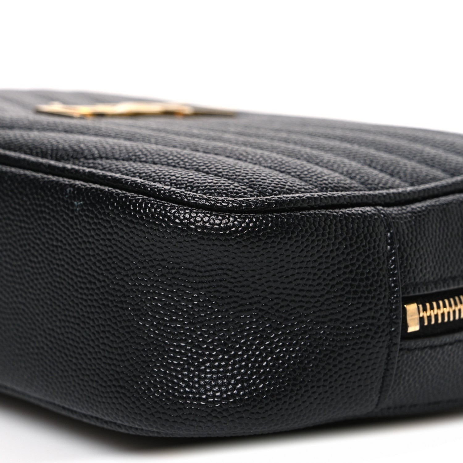 Grain De Poudre Matelasse Monogram Mini Lou Camera Bag Black