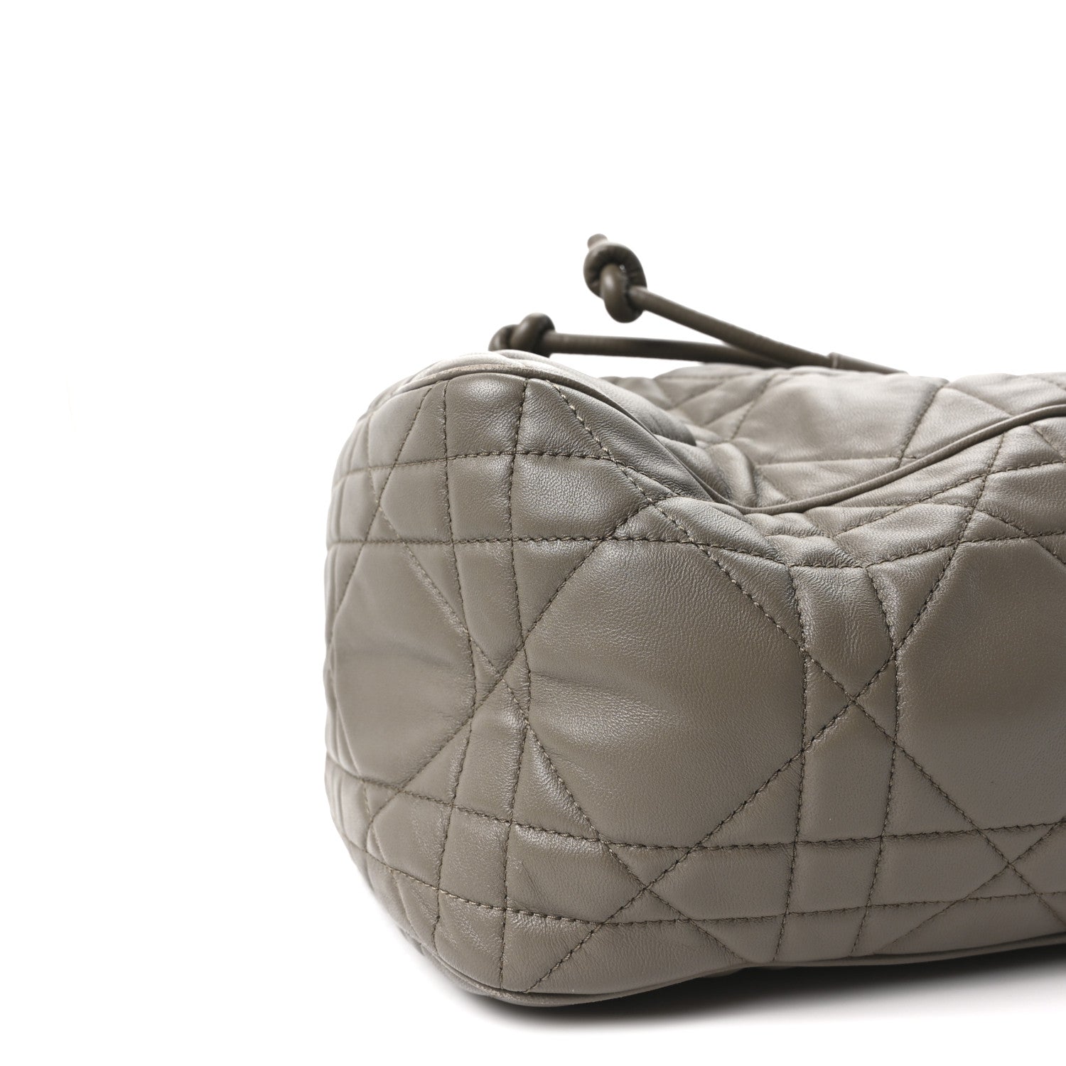 Calfskin Macrocannage Medium D-Motion Bag Clay Green