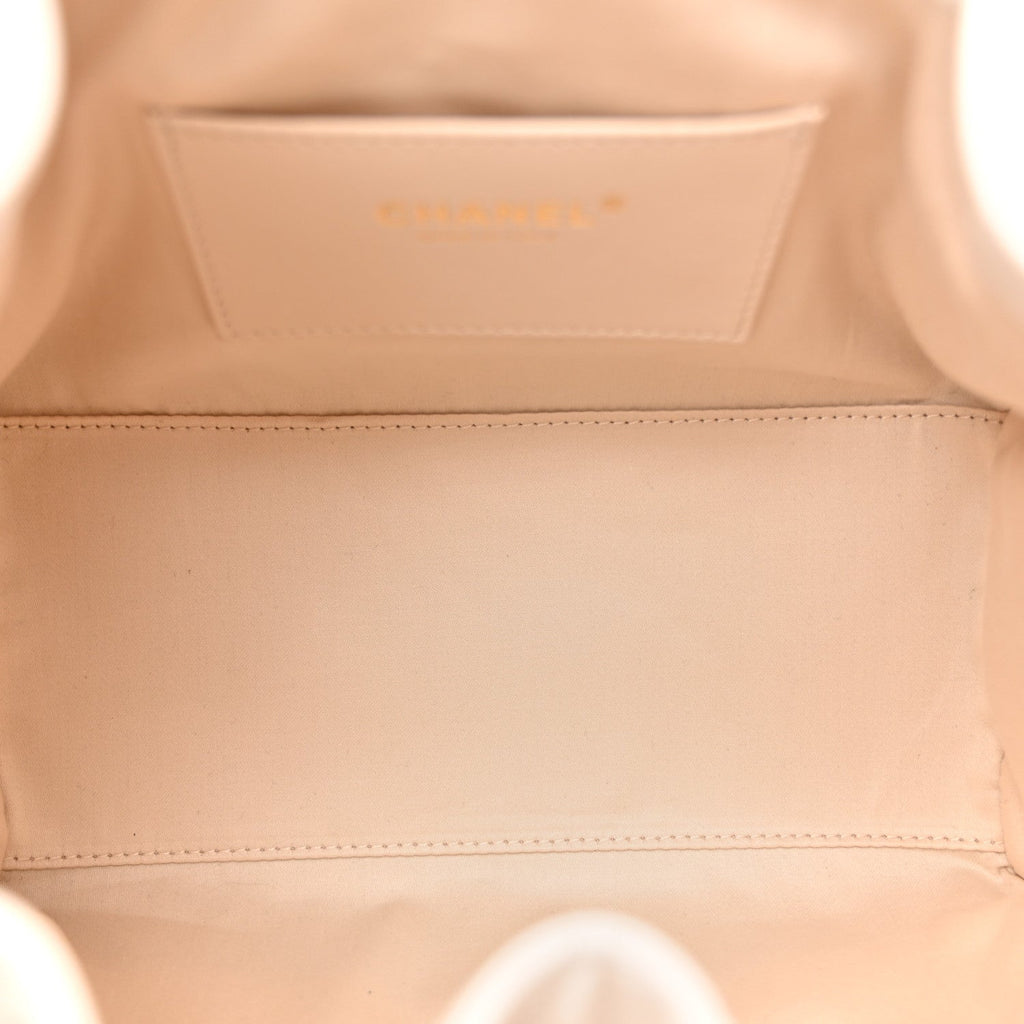 Caviar Quilted Small Chanel 25 Handbag White
