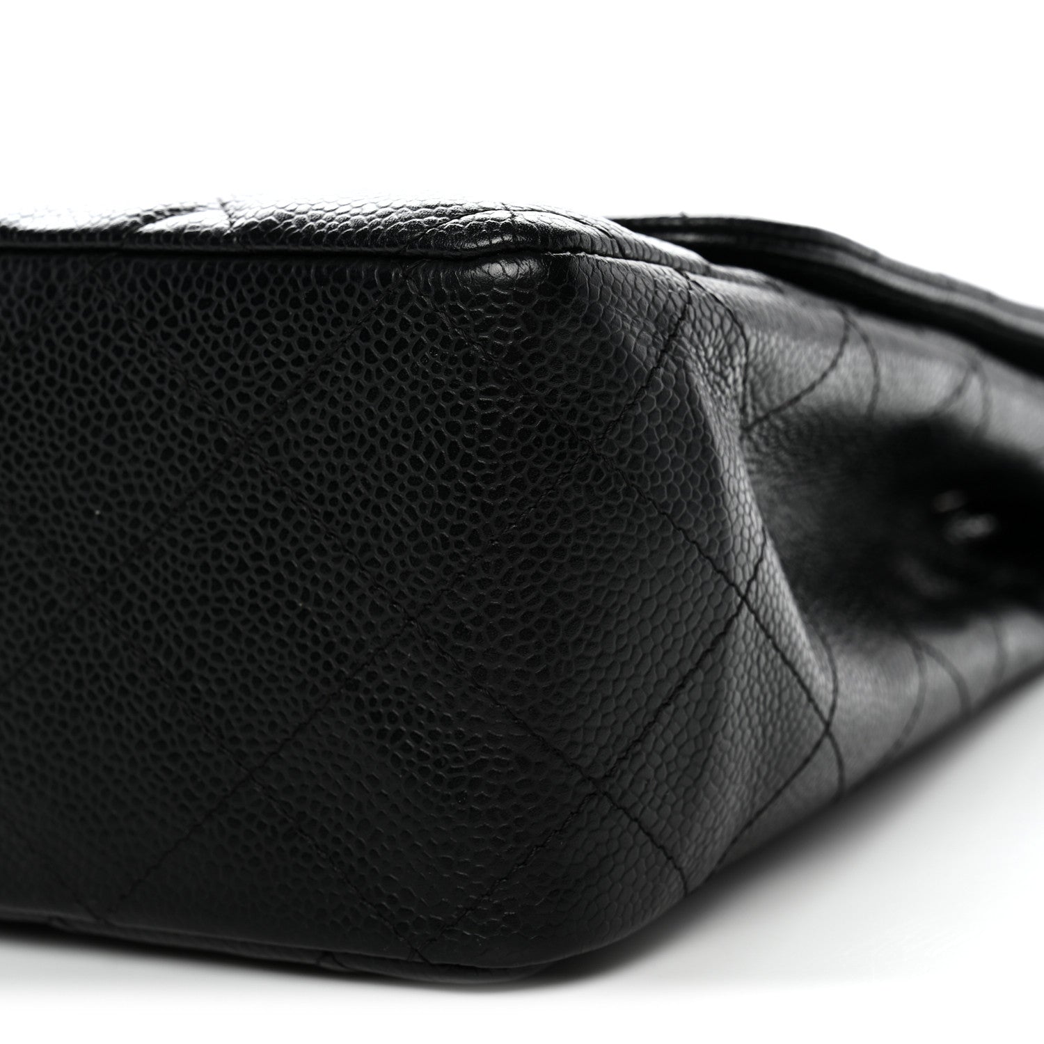 Caviar Quilted Jumbo Single Flap Black