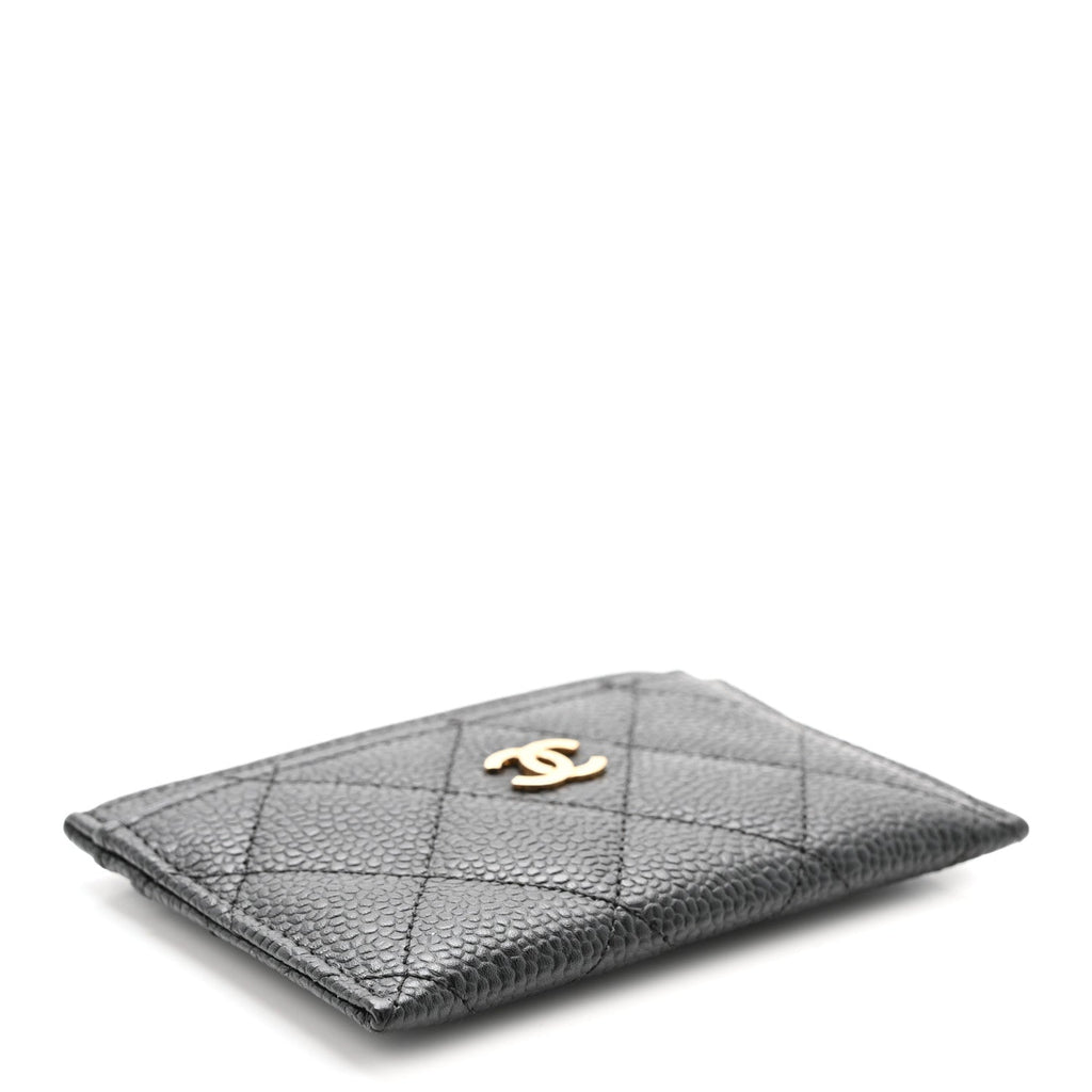 Caviar Quilted  Holder Black